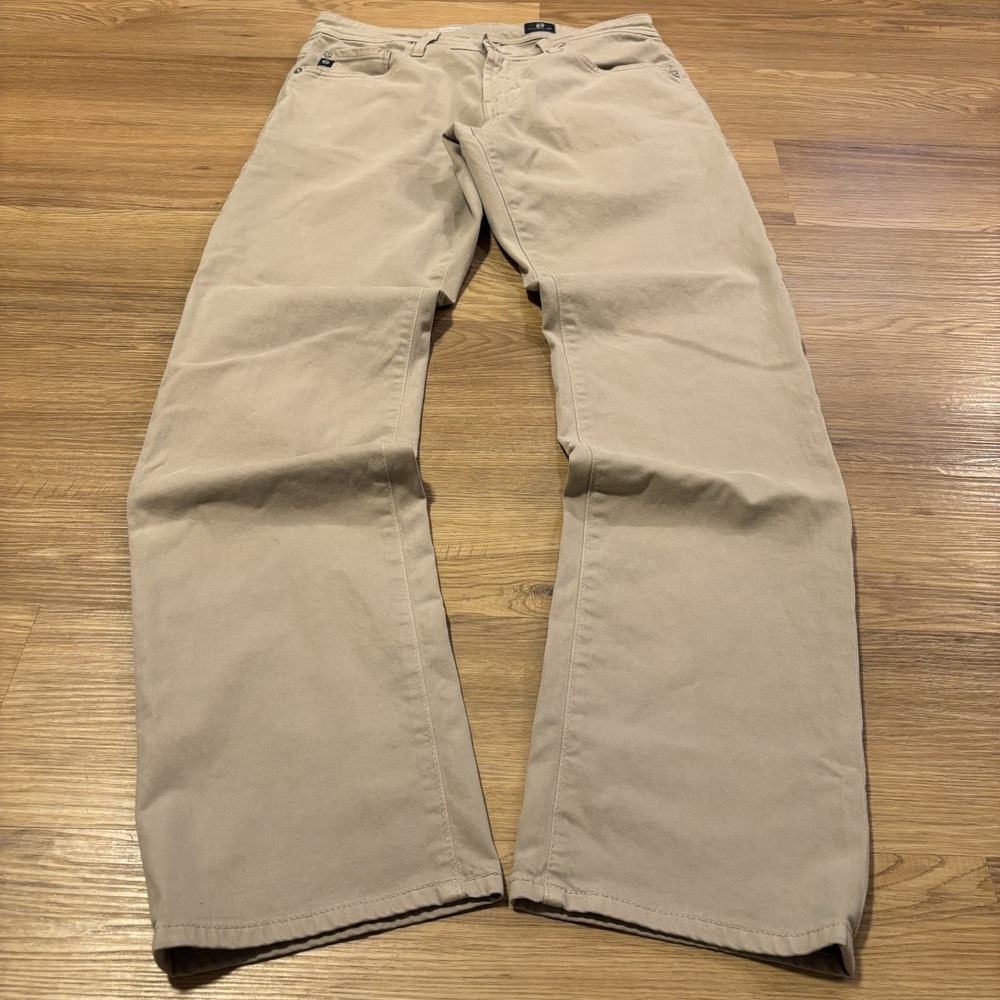AG Adriano Goldschmied Khaki Pants 31x32 The Graduate Tailored Leg 1174SUD-BCH